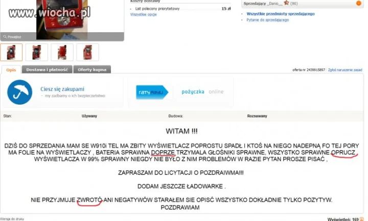 Ktoś ma problemy z ortogafią. Słownik wzywa
