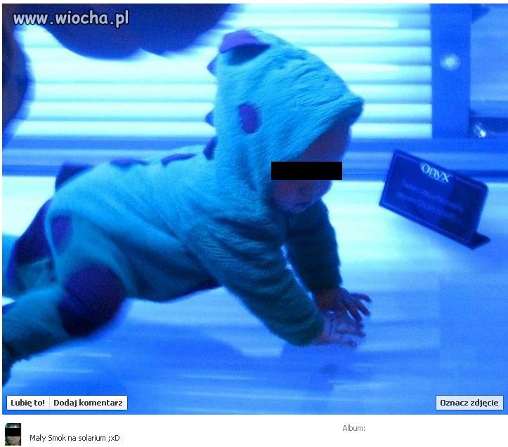 "Mały Smok na solarium "