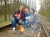 Ognisko na torach