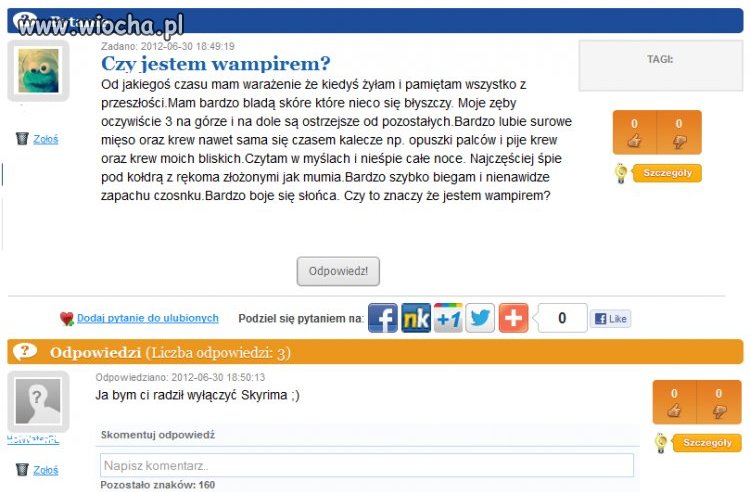 Czy jestem wampirem 