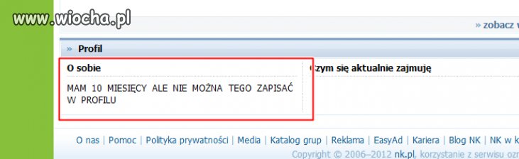 Mam 10 miesięcy...