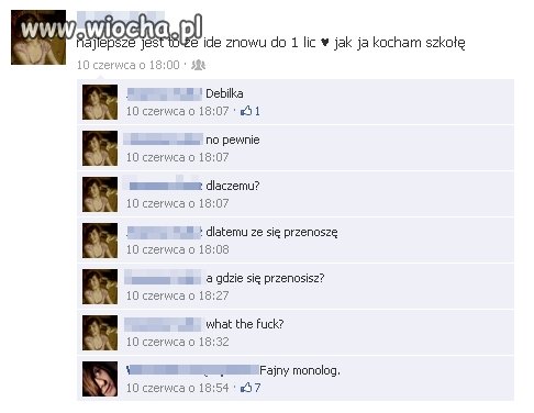 Nie ma to jak ciekawy monolog 