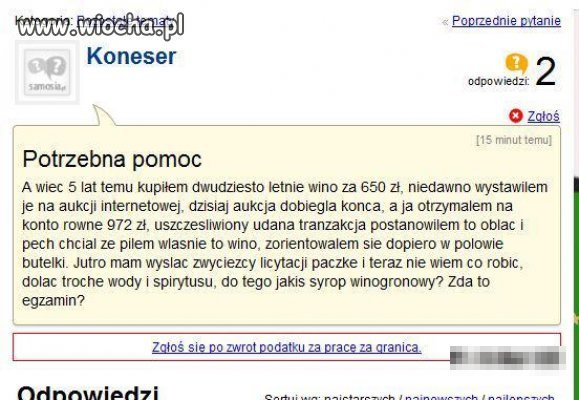 Szczyt głupoty!