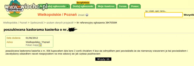 Poszukiwana kasjerka