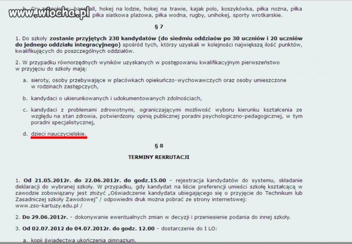 Rozumiem problemy zdrowotne, sieroty itd.