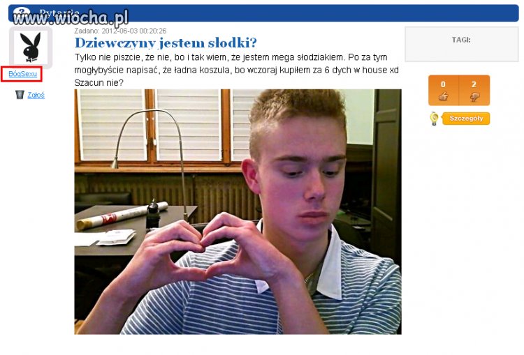 Haha dzióbek, serduszko, opis i ten nick