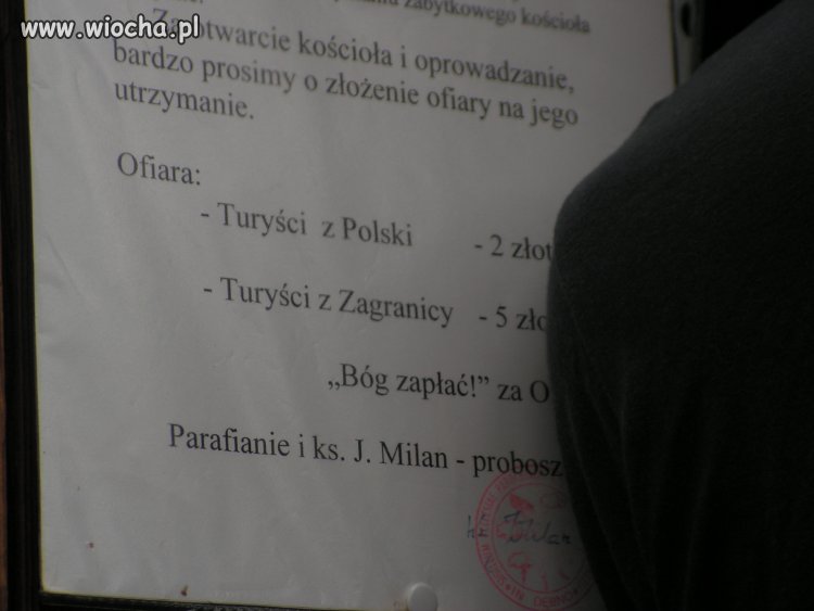"wolne" datki na Kościół