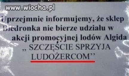 Biedronka nie chce brać udziału... 
