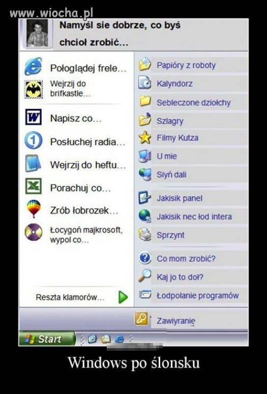 Windows po śląsku