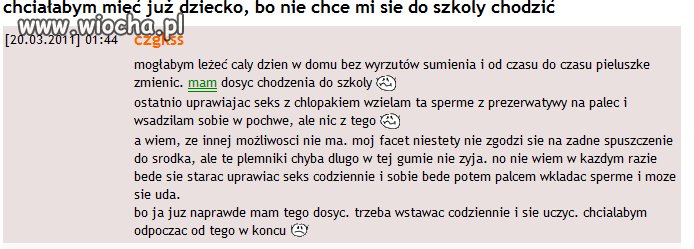 żal mi niektórych gówniar.