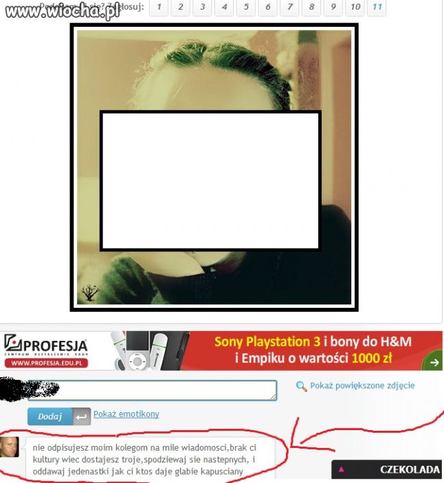 Komentarz pod zdjęciem na fotka.pl