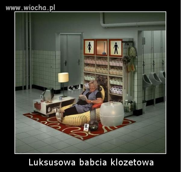 Luksusowa babcia klozetowa 