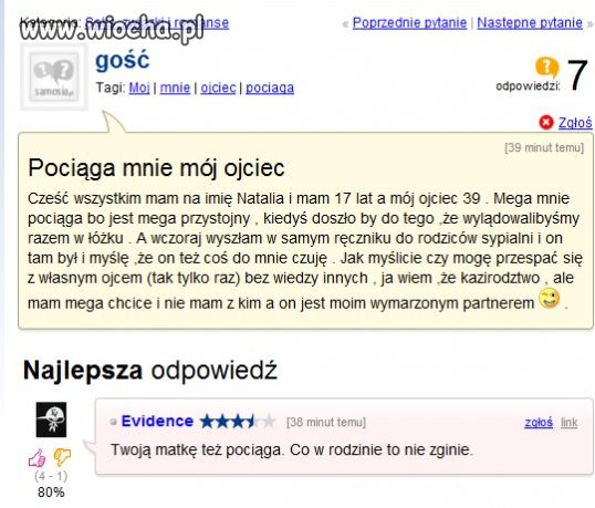 Pociąga mnie mój ojciec...