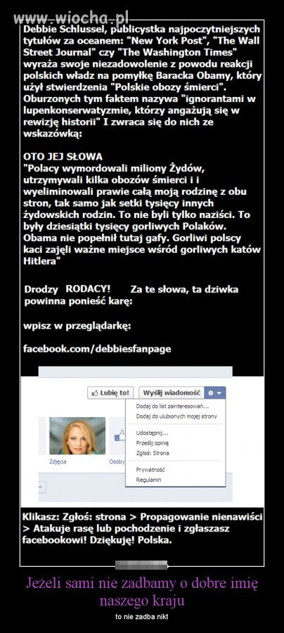 Żydówka , która oskarża Naród Polski o żydobójstwo
