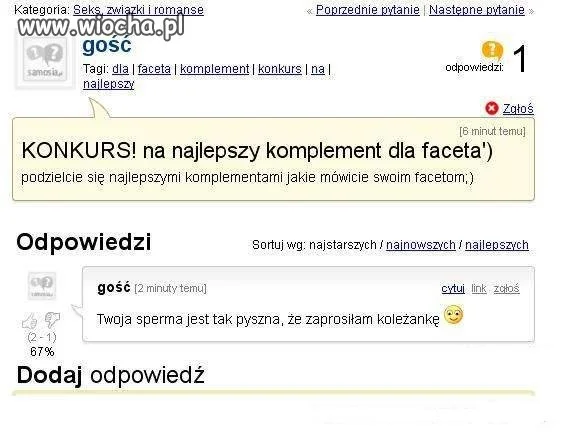 Najlepszy komplement dla faceta