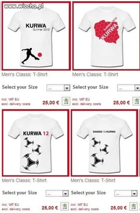 Takie koszulki sprzedają Niemcy na Euro.