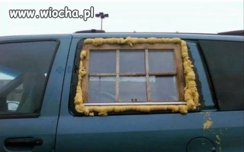 Szyba w samochodzie...