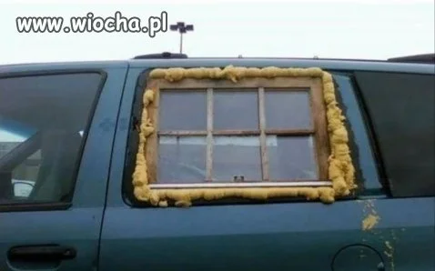 Szyba w samochodzie...