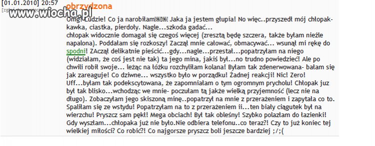 Złowrogi pryszcz!