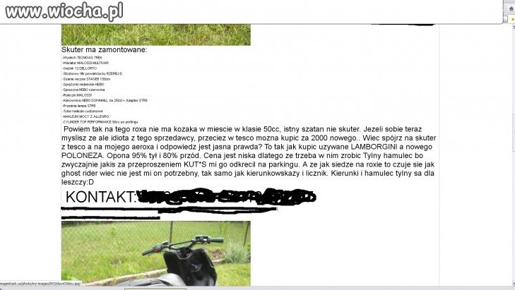 Ciekawy opis skutera 