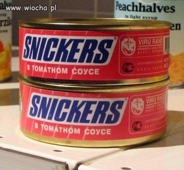 Snickers w konserwie .