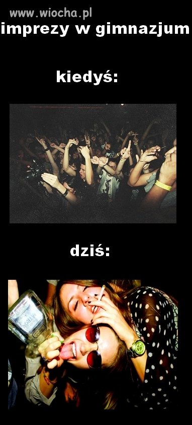 Imprezy młodzieży kiedyś i dziś