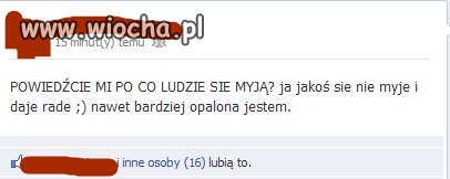 Nie mycie się, lepsze niż solara!