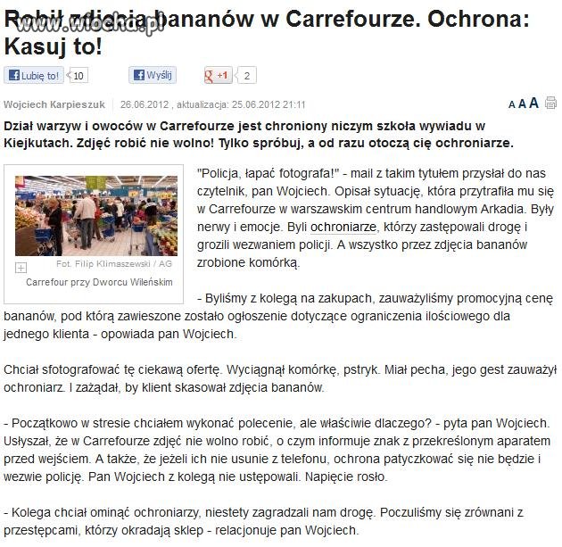 Robisz zdjęcie banana jesteś przestępcą ?
