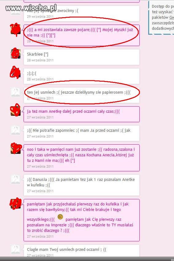 Umarła im przyjaciółka a one?