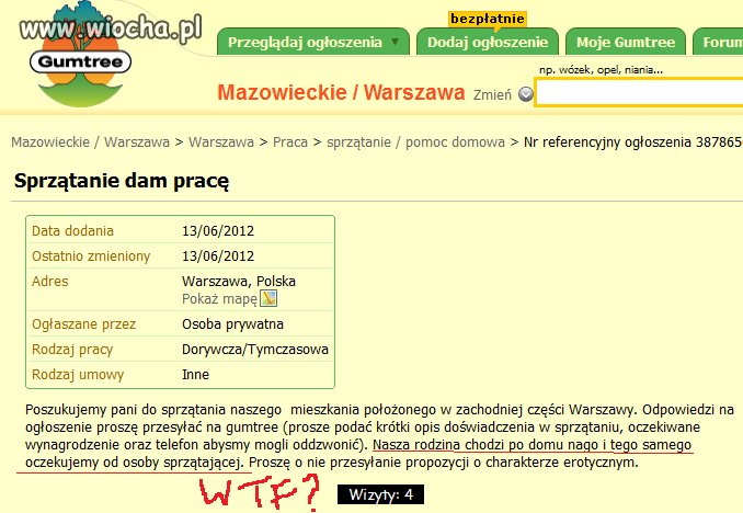 Wymagania pracodawcy dla osoby sprzątającej