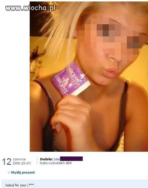 Szpan na prezerwatywe...