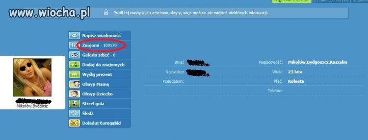 Ponad 100 tyś znajomych na nk