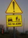 Znak w Sobieszewie 