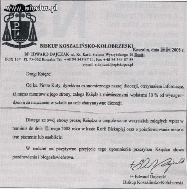 A co?- Haracz trzeba płacić!