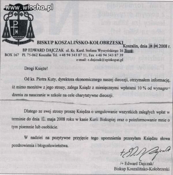 A co?- Haracz trzeba płacić!