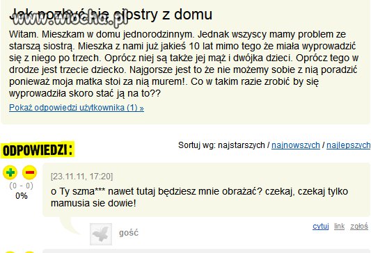 Wpadka siostry...
