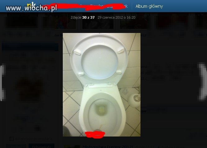 Zdjęcie z NK., podpis: ja w WC 
