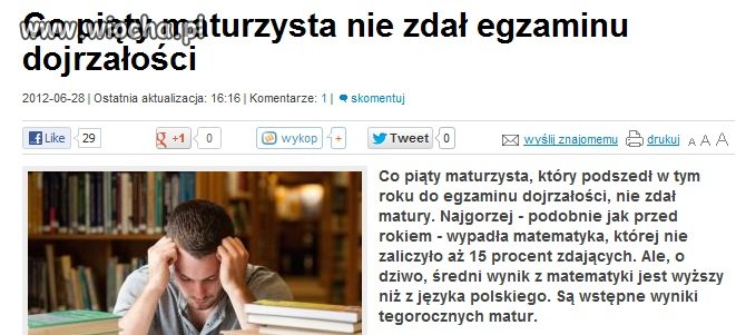 Nie czarujmy się, ale poziom jest