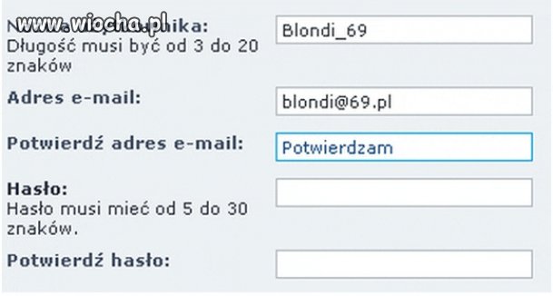 Widać że blondynka to pisała ...