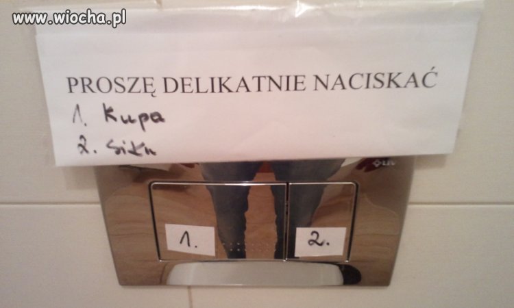 Instrukcja obsługi spłuczki