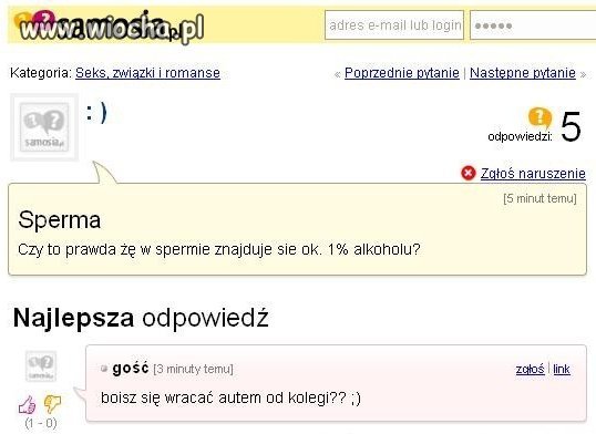 Po co takie głupie pytania?