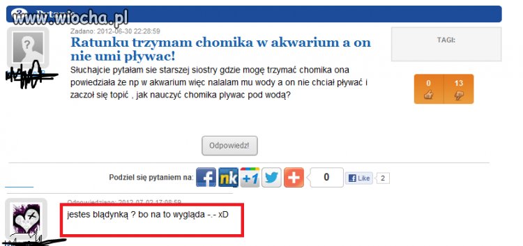 Znalazła sie "mądra"