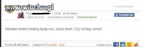 Apap-taak na pewno umrze