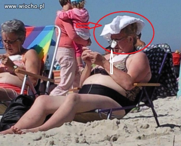 Na plaży w Łebie