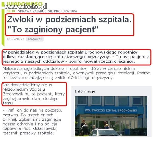 Zaginiony pacjent znaleziony po dwóch miesiącach
