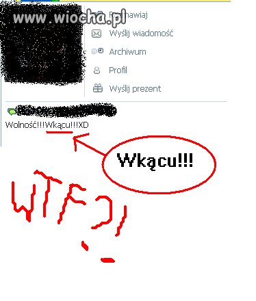 "Wkącu"?! "Wkącu" to sobie słownik kup!