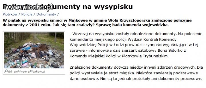 Tak Policja dba o dobre imię obywatela