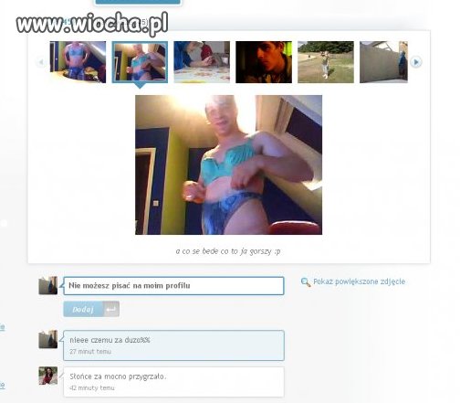 Koles ubiera damskie ciuszki...