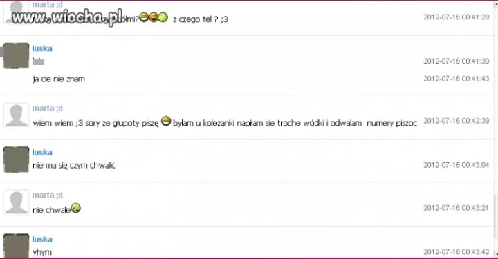 Napiła się wódki..
