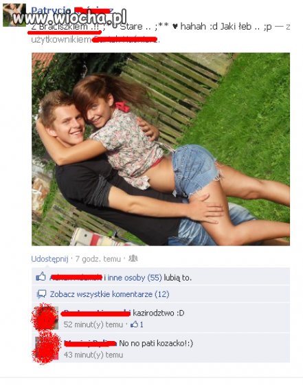 Z braciszkiem.